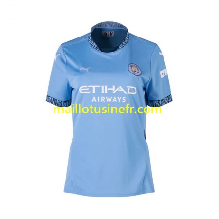 Maillot de Foot Manchester City Domicile 2024-25 - Femme Maillot de Foot Manchester City Domicile 2024-25 - Femme